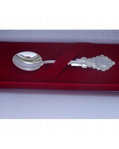 Łyżeczka srebrna zawieszka dla dziecka na chrzest 925