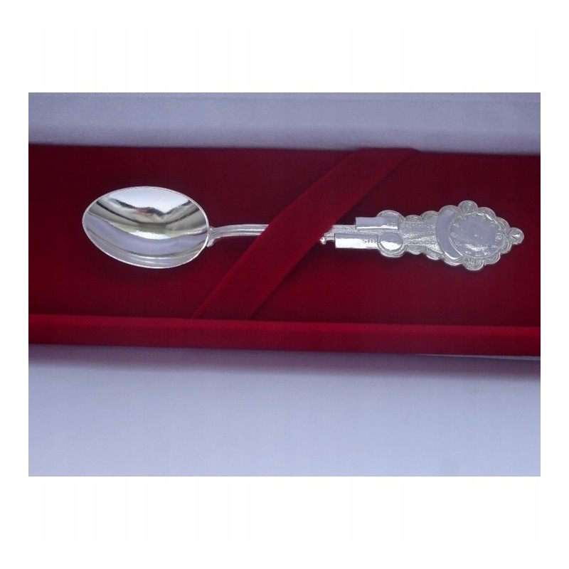 Łyżeczka srebrna zawieszka dla dziecka na chrzest 925