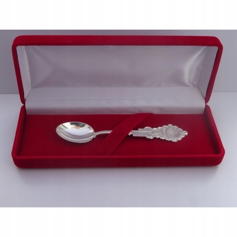 Łyżeczka srebrna zawieszka dla dziecka na chrzest 925