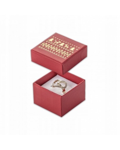 Pudełko świąteczne kartonowe na biżuterię święta