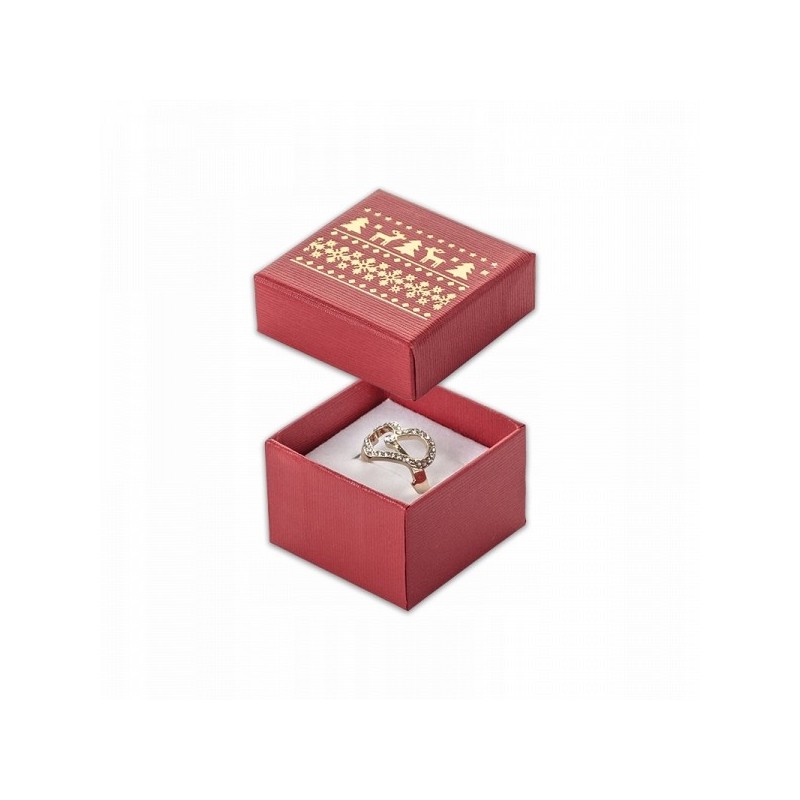 Pudełko świąteczne kartonowe na biżuterię święta