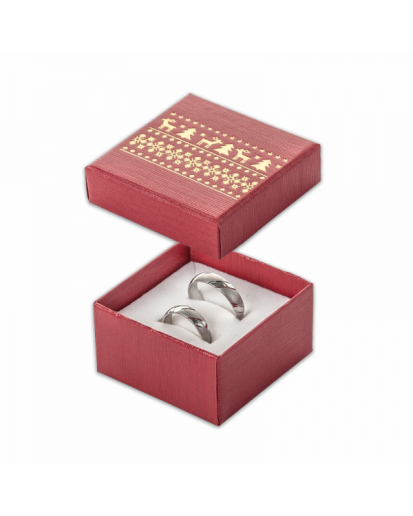 Pudełko świąteczne kartonowe na biżuterię święta kolczyki obrączki