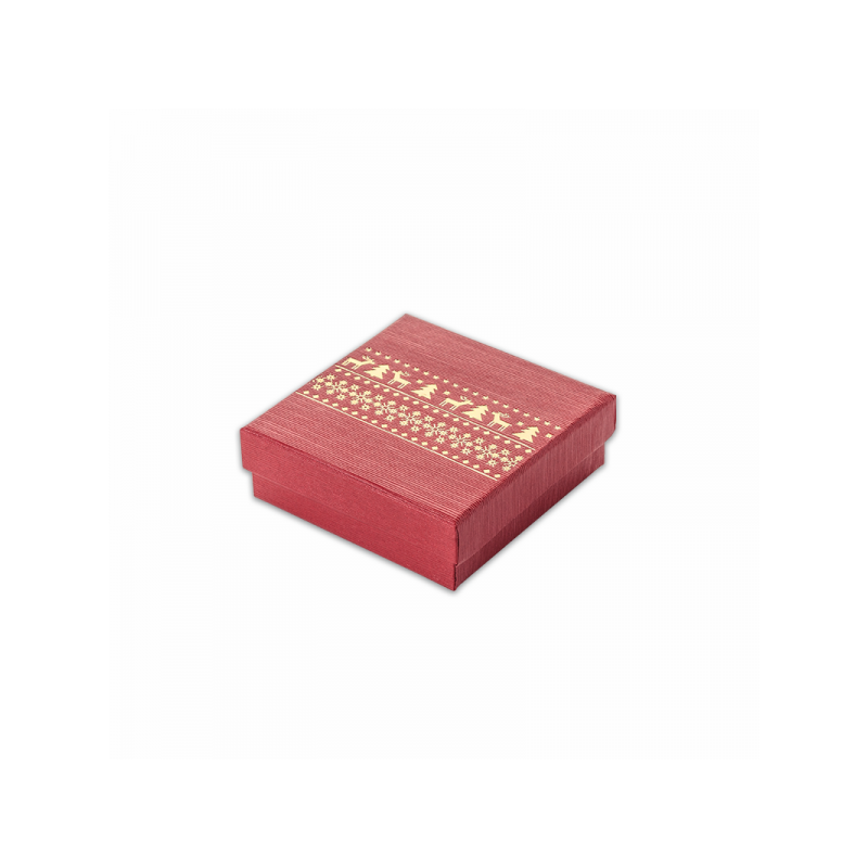 Pudełko świąteczne kartonowe na biżuterię święta komplet