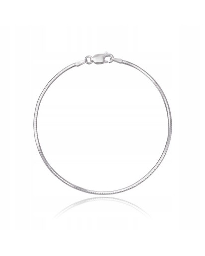 SREBRNA BRANSOLETKA DAMSKA NA RĘKĘ ŻMIJKA WŁOSKA 925