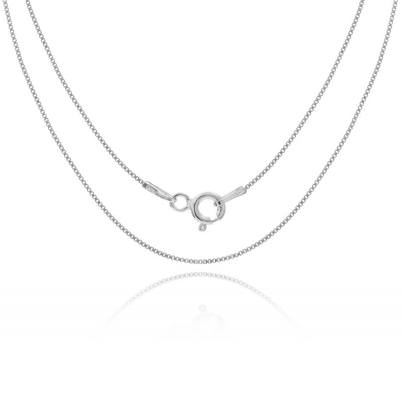 Srebrny damski łańcuszek kostka 38-65 cm 1,0 mm 925