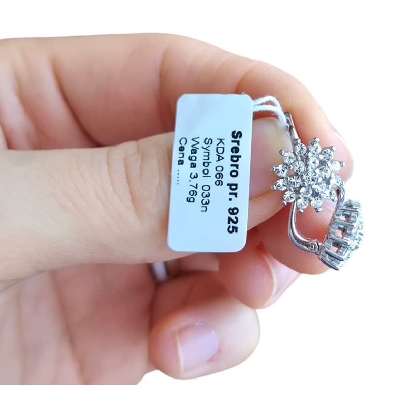 SREBNRE KOLCZYKI DAMSKIE ANGIELSKIE SREBRO 925